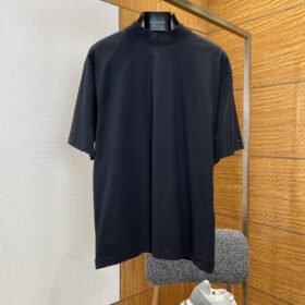 Balenciaga Solid-Color Safety Tape Micro-Logo Short-Sleeve T-Shirt 2