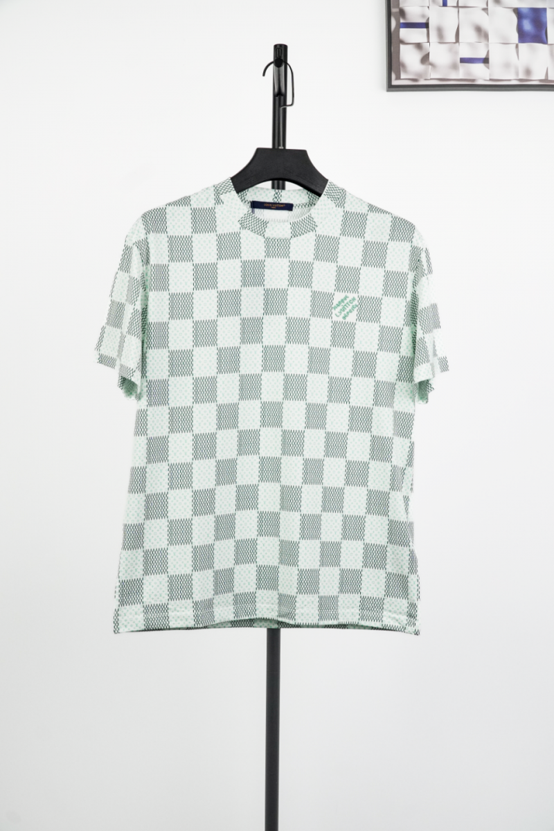 1-10.png LV Plaid Old Fashioned Short Sleeve - 图片 1