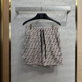 Fendi Double F Full Print Beach Shorts 2