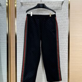 Gucci Double G Jacquard Webbing Trousers 1