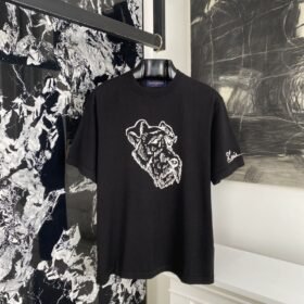 LV Jacquard Knit Short Sleeve T-Shirt 1