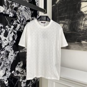 LV Jacquard Shearling Short Sleeve T-Shirt