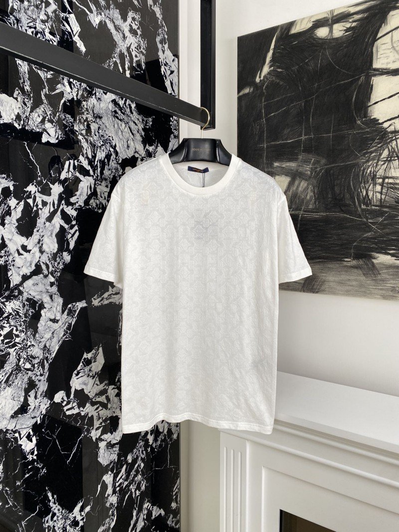 1-153-1.jpg LV Jacquard Shearling Short Sleeve T-Shirt - 图片 1