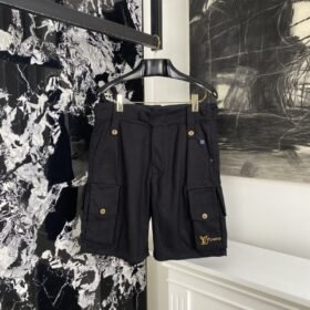 LV Metallic Label Multi-Pocket Shorts