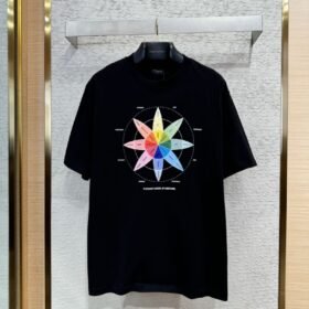 Balenciaga Compass Print Short Sleeve T-Shirt