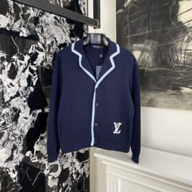 LV Wool Wool Knit Cardigan