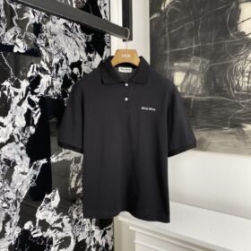 Miumiu Embroidered Polo Shirt 1
