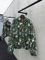 Lv Nigo co-branded reversible hooded jacket coat