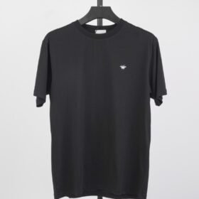 Dior Bee Embroidered Short Sleeve Black