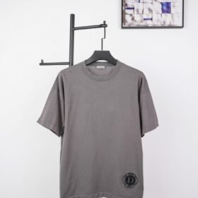 Dior Cd Embroidery Flocked Short Sleeve