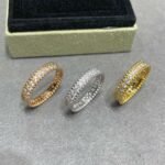 Van Cleef and Arpels Perl??e diamonds ring 1 row - 图片 6