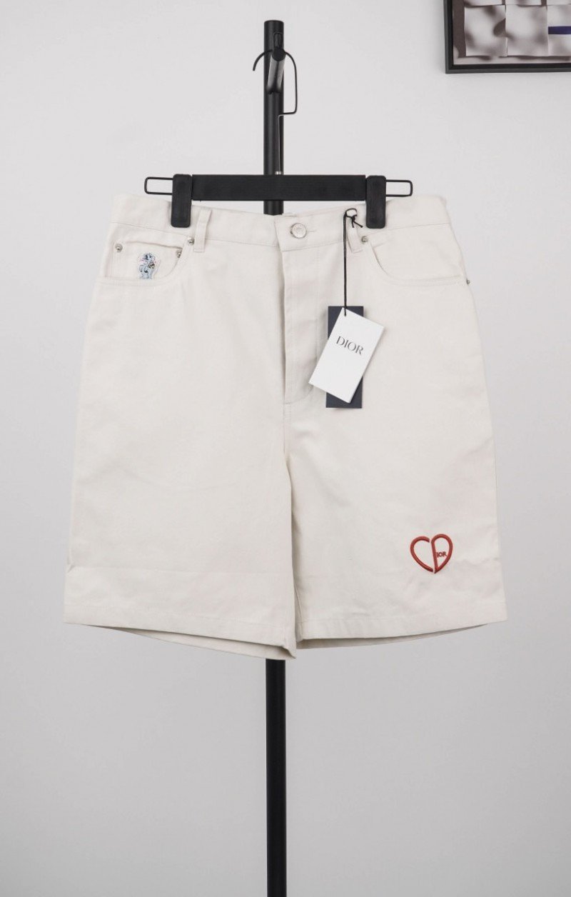 1-29-7.jpg Dior Cd Little Heart Embroidered Shorts - 图片 1