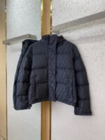 Fendi Double F Full Print Down Jacket Black