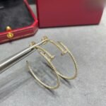 CARTIER Juste un Clou hoop earrings large model paved - 图片 2