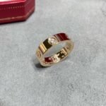 CARTIER LOVE ring classic model 3 diamonds - 图片 2