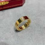 CARTIER LOVE ring classic model 3 diamonds - 图片 2