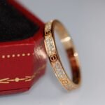 CARTIER LOVE ring mini model paved - 图片 3
