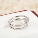 CARTIER Juste un Clou ring double half-paved - 图片 3