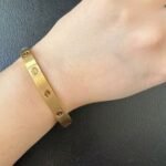 CARTIER LOVE bracelet classic model brushed - 图片 5
