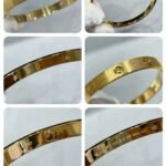 CARTIER LOVE bracelet classic model brushed 4 diamonds - 图片 3