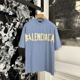 Balenciaga Tape Print Short Sleeve T-Shirt 3