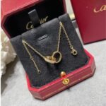 CARTIER LOVE bracelet on chain half-paved - 图片 2