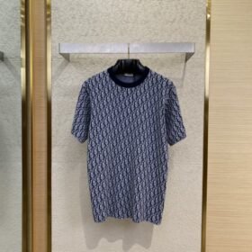 Dior Classic Old Fashioned Full Knit Short Sleeve