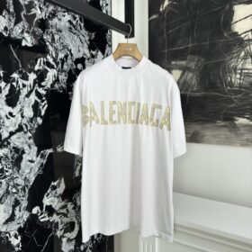 Balenciaga Tape Print Short Sleeve T-Shirt 4
