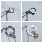 CARTIER LOVE bracelet on chain paved - 图片 3