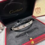CARTIER LOVE bracelet classic model paved ceramic - 图片 5