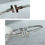 Tiffany and Co TIFFANY T Pav?? Diamond Wire Bangle - 图片 3
