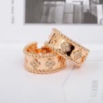 Van Cleef and Arpels Perl??e clovers hoop earrings - 图片 2