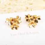 Van Cleef and Arpels Frivole earrings 3 flowers mini model - 图片 2