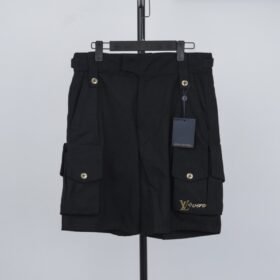 LV Metallic Label Multi-Pocket Shorts