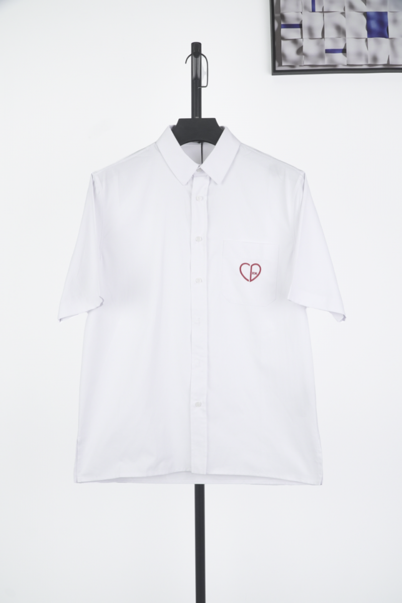 1-6.png Dior Cd Small Heart Embroidered Short Sleeve - 图片 1