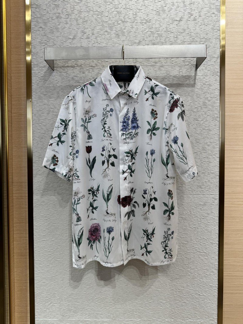 1-69-5.jpg Dior Floral Lapel Short Sleeve Shirt - 图片 1