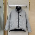Balenciaga Reversible Embroidered Cotton Jacket Coat