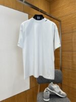 Balenciaga Solid-Color Safety Tape Micro-Logo Short-Sleeve T-Shirt 1