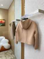 Fendi Old Flower Reversible Cashmere Short Jacket Khaki - 图片 7