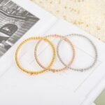 Van Cleef and Arpels Perl??e pearls of gold bracelet medium model - 图片 4