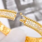 Van Cleef and Arpels Perl??e diamonds bracelet 3 rows medium model - 图片 4