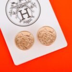 HERMES Herm??s Ex-Libris earrings, very small model - 图片 2