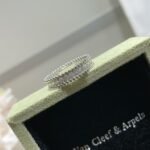 Van Cleef and Arpels Perl??e diamonds ring 1 row - 图片 4