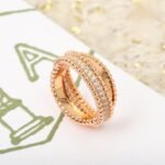 Van Cleef and Arpels Perl??e diamonds duo ring - 图片 3