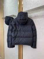 Fendi Double F Full Print Down Jacket Black - 图片 2