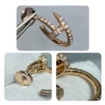 CARTIER Juste un Clou hoop earrings small model paved - 图片 5