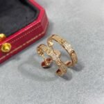 CARTIER LOVE hoop earrings medium model paved - 图片 2