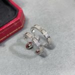 CARTIER LOVE hoop earrings medium model paved - 图片 2