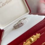 CARTIER LOVE ring small model paved - 图片 3