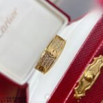 CARTIER LOVE ring classic model paved - 图片 3